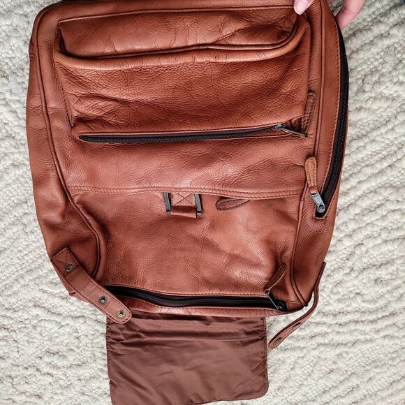 Brown Leather Backpack - Picture 4 of 6